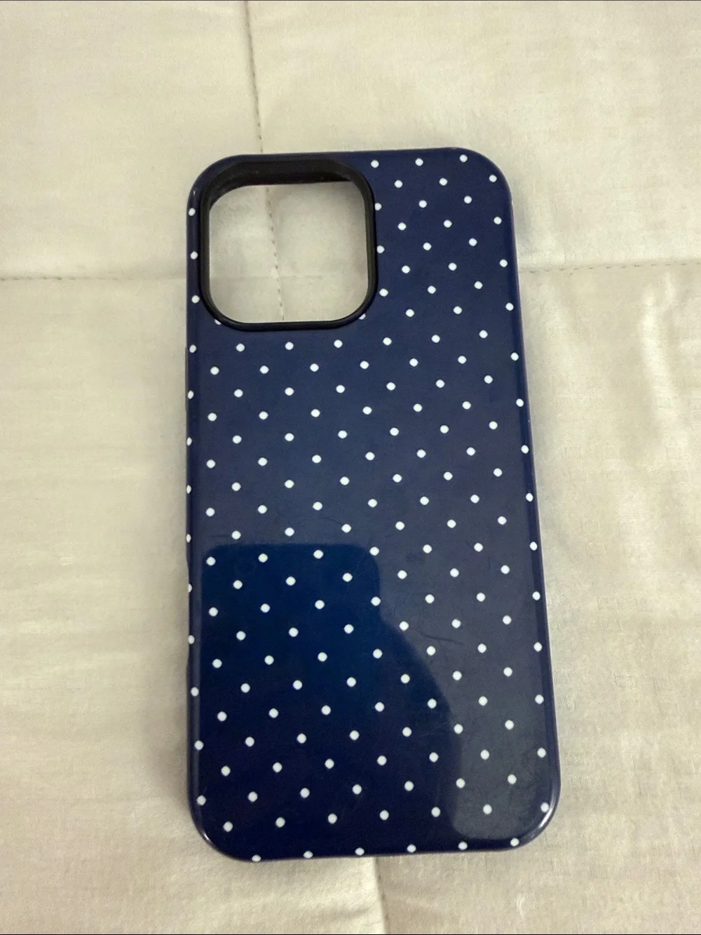 Pink and Navy Polka Dot Phone Case Set - IPHONE 16 PRO MAX